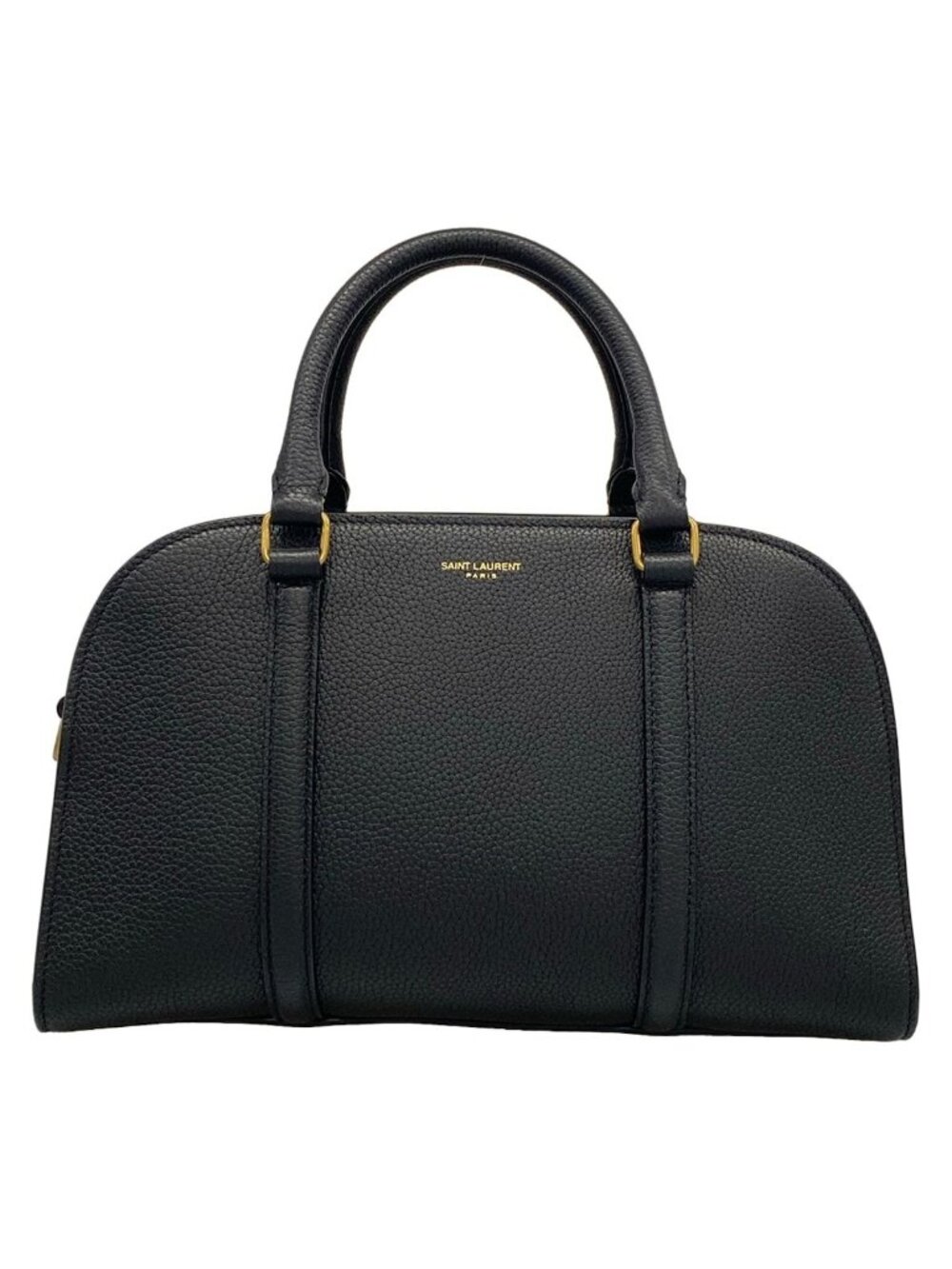 Saint Laurent Paris Handbag Duffle Rock Baby Black Leather